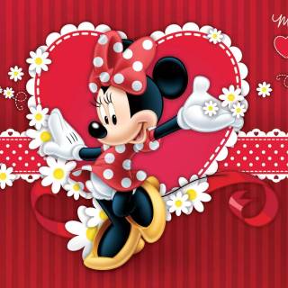 Valentine's Day Minnie Mouse wallpaper