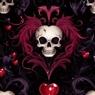 Gothic Valentines Day wallpaper