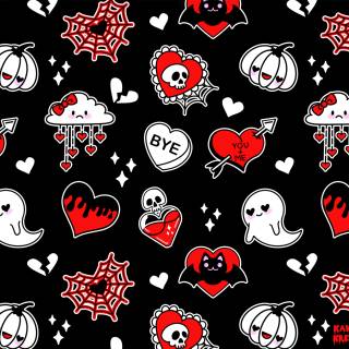 Gothic Valentines Day wallpaper