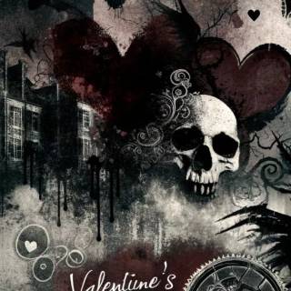 Gothic Valentines Day wallpaper