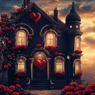 Gothic Valentines Day wallpaper