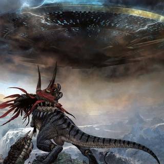 Flying dinosaur wallpaper