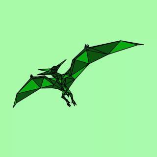 Flying dinosaur wallpaper
