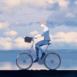 Anime bicycle wallpaper