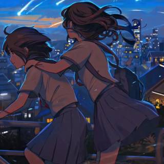 Anime bicycle wallpaper