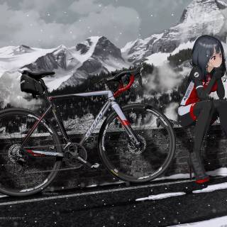 Anime bicycle wallpaper