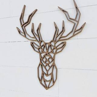 Geometric deer wallpaper