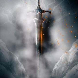 Lightning sword wallpaper