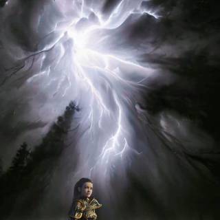 Lightning sword wallpaper