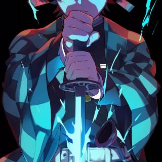 Lightning sword wallpaper