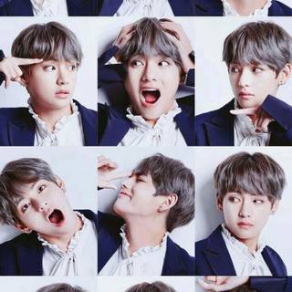 BTS V collage wallpaper