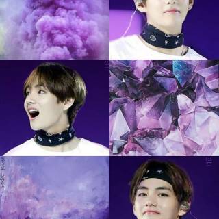 BTS V collage wallpaper