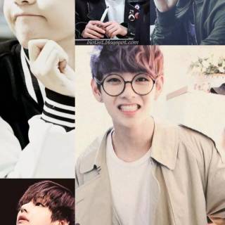 BTS V collage wallpaper