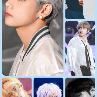 BTS V collage wallpaper