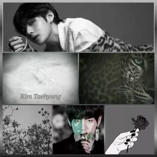 BTS V collage wallpaper