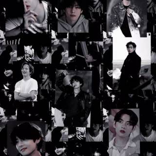 BTS V collage wallpaper