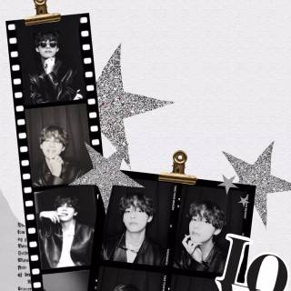 BTS V collage wallpaper