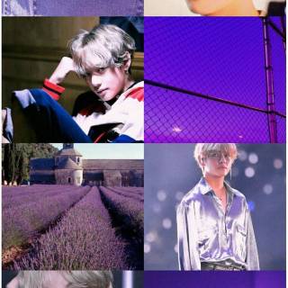 BTS V collage wallpaper