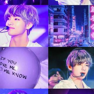 BTS V collage wallpaper
