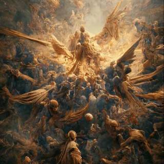 Biblical art wallpaper