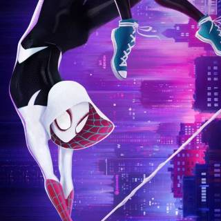 Spider-Man and Spider Gwen wallpaper