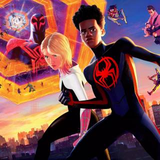 Spider-Man and Spider Gwen wallpaper