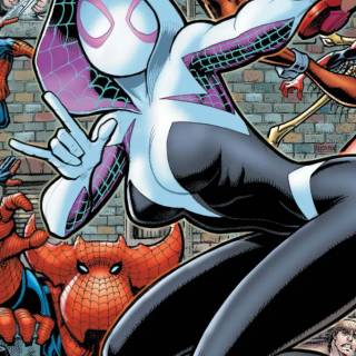 Spider-Man and Spider Gwen wallpaper
