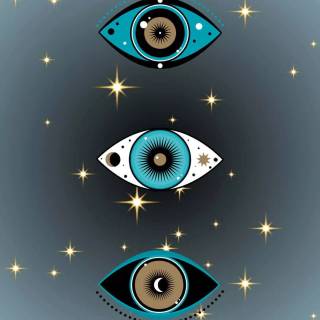 Evil eye ring wallpaper