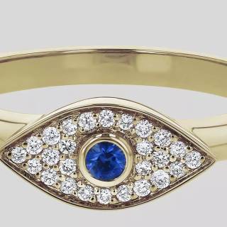 Evil eye ring wallpaper