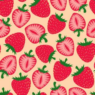 Funny strawberry wallpaper