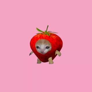 Funny strawberry wallpaper