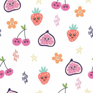 Funny strawberry wallpaper