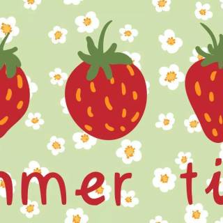 Funny strawberry wallpaper