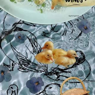 Duck collage wallpaper