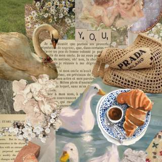 Duck collage wallpaper