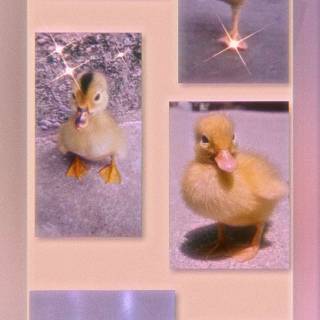Duck collage wallpaper