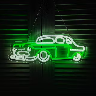 Neon classic cars wallpaper