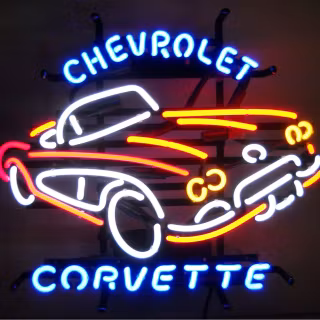 Neon classic cars wallpaper