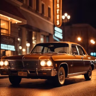 Neon classic cars wallpaper