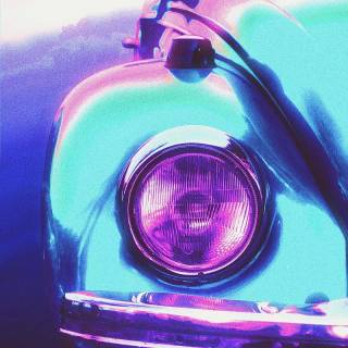 Neon classic cars wallpaper