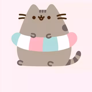 Pusheen in pool wallpaper