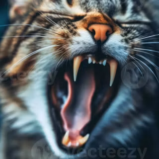 Screaming cat wallpaper