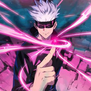 Gojo rainbow wallpaper