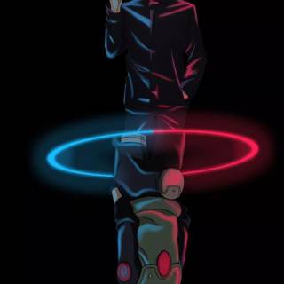 Gojo rainbow wallpaper