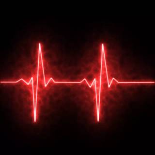 Neon red Valentines wallpaper