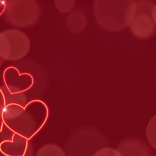 Neon red Valentines wallpaper