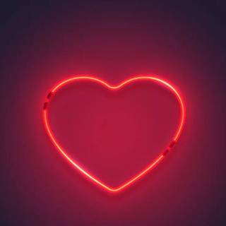 Neon red Valentines wallpaper