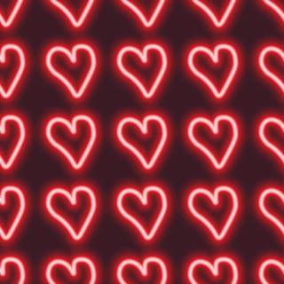Neon red Valentines wallpaper