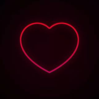 Neon red Valentines wallpaper