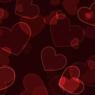 Neon red Valentines wallpaper